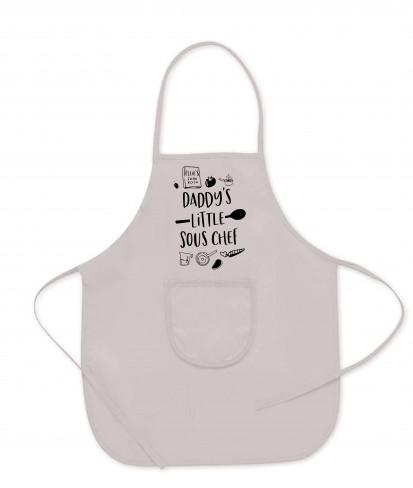 Daddy's Little Sous Chef Personalised Kids Apron